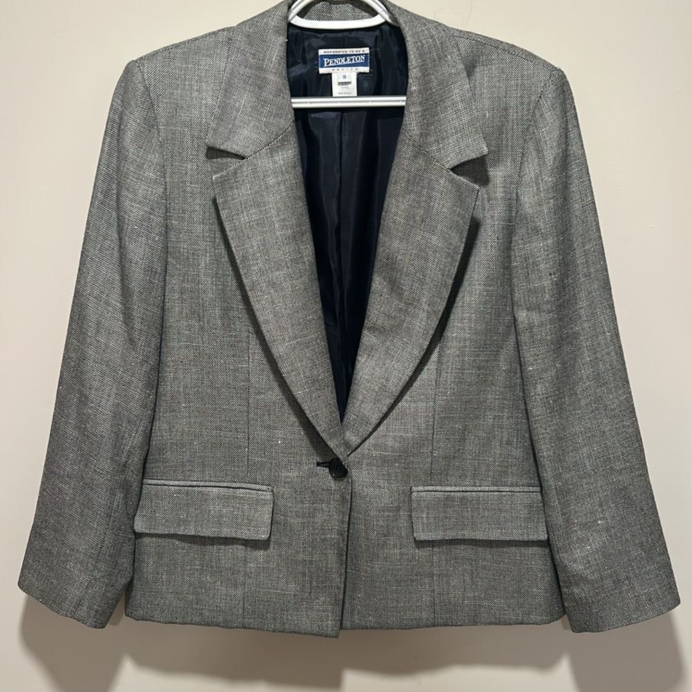 Pendleton Gray Blazer - image 1